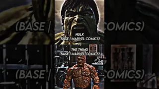 Hulk (BASE | MARVEL COMICS) vs The Thing (BASE | MARVEL COMICS)