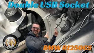 Double USB socket installation | BMW R1250GS | A 5 minute job!