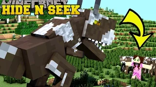 Minecraft: DINOSAURS HIDE AND SEEK - Morph Hide And Seek - Modded Mini-Game