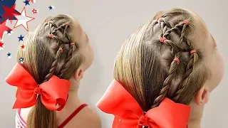 4th of July Mini Star Hairstyle