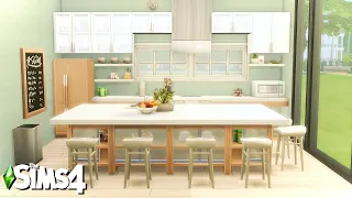 Custom GLASS LOWER CABINETS (No CC): The Sims 4 Modern Kitchen Building #Shorts