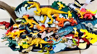 100 DINOSAURIOS EN MEGA CAJA!! GIGANOTOSAURIO, LISTROSAURIO, INDORAPTOR, HELICÓPTERO & MUCHOS MÁS!!