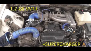 Toyota Mark 2 JZX100 1JZ-GE VVT-I + SUPERCHARGER/КОМПРЕССОР