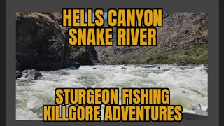 Sturgeon Fishing Snake River In Hells Canyon, Idaho.