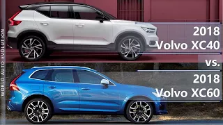 2018 Volvo XC40 vs 2018 Volvo XC60 technical comparison