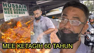 Dah ketagih MEE GORENG HUSSAIN Legend 60 Tahun || Mee Goreng Mamak Jelutong Penang.