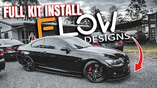 BMW E92 335I FULL LIP KIT INSTALL: FLOW DESIGNS