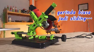 ngerakit dan nyobain dudukan gerinda yang bisa sliding.. BESTTOOLS SLIDING STAND GRINDER