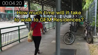 Walk from Braddell MRT to GEM Residences in Toa Payoh
