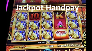 Jackpot Handpay!! Rhino Charge Wonder 4 Boost