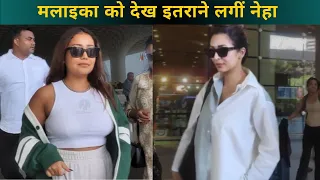 Exclusive: Malaika Arora and Neha Kakkar Spotted at Mumbai Airport | Celebrity News