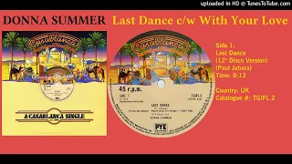 Donna Summer -  Last Dance (12''  Version)