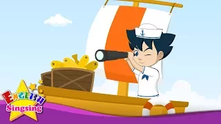 A Sailor Went to Sea - English cartoon - Nursery Rhyme video - English Kids song with lyrics