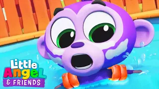 No, No Swimming | Baby Monkey  | Little Angel And Friends Fun Educational Songs