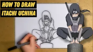 How to draw ITACHI UCHIHA step by step