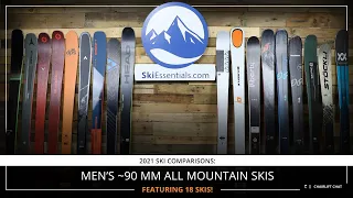 2021 Men's 90 mm All Mountain Ski Comparison with SkiEssentials.com