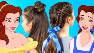 Belle Inspired Braids Hairstyle Tutorial | Disney Style