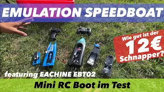 MINI RC Boot im Test- Wie gut ist der 12€ Schnapper!? UNBOXING EMULATION SPEEDBOAT - EACHINE EBT02