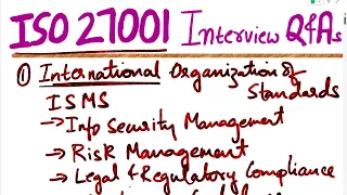 ISO 27001 Interview Questions and Answers | ISO 27001 | ISO 27001 Certification | Internal Audit