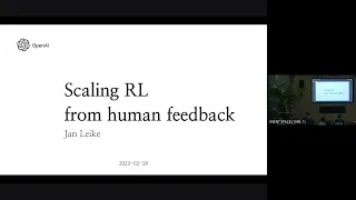 Jan Leike - Scaling Reinforcement Learning from Human Feedback