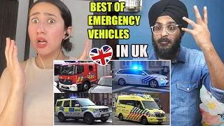 Indians React to Police Cars, Fire Trucks, and Ambulances responding across the UK 🇬🇧 🚨