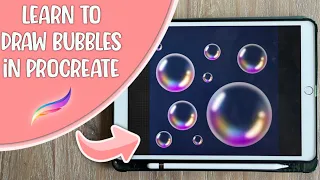 How to draw bubbles in Procreate