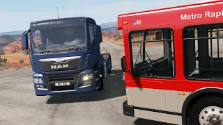 Bus & Truck Crashes 11 - BeamNG. Drive