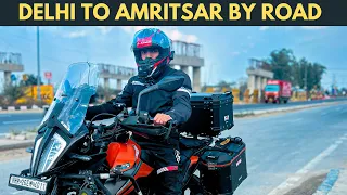 DELHI TO AMRITSAR BY BIKE || KTM 390 ADVENTURE || Riding with Pillion