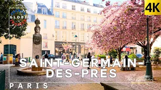 🇫🇷Parisian Refreshing Spring Street vibe Walking Tour 4K Saint-Germain-des-Prés ➜ Institut de France