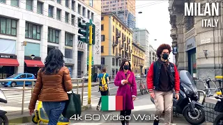 Milano City 4k Walk | Inside of Fashion Capital of the world in Italy 2021