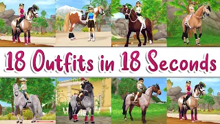 Star Stable 18 Summer Outfits In 18 Seconds 😱