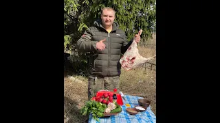 Баранья нога на вертеле!!!