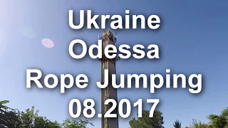 Rope Jumping in Odessa. Роупджампинг Одесса труба 45м.