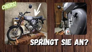 Erster MOTOR START + TANKSET und AUSPUFF | Simson S51 B Restauration #10