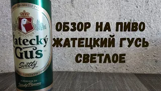 Обзор на пиво Жатецкий гусь, светлое пиво. Zatecky Gus Svetly(18+)