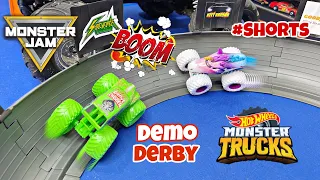 Monster Trucks DEMO DERBY - #shorts Compilation! Hot Wheels/Monster Jam Truck