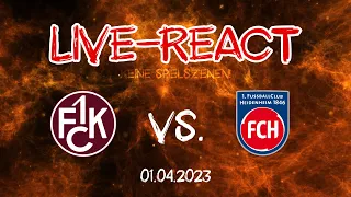 1.FC Kaiserslautern vs. 1.FC Heidenheim | My first Match-React! | KEINE SPIELÜBERTRAGUNG!