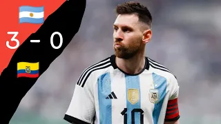 Argentina vs Bolivia 3 - 0 Highlights & All Goals 2023 HD Messi 🔥 🇦🇷 vs 🇪🇨