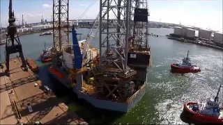 B391   Departure Keppel Verolme Shipyard, Rotterdam