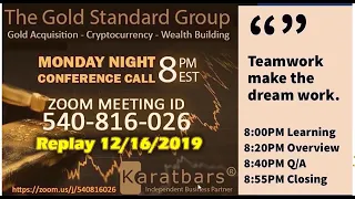 GSG Monday Night Meeting and Overview