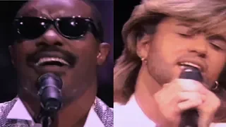 Stevie Wonder & George Michael live—Love's In Need Of Love Today—Apollo