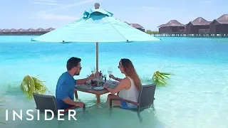 Enjoy Lunch Served In The Ocean In The Maldives
