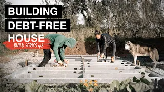 #3 COUPLE BUILDS DIY HOUSE [Floor Platform in 20 min]
