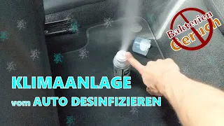 Auto Klimaanlage desinfizieren, muffiger Geruch Lüftung