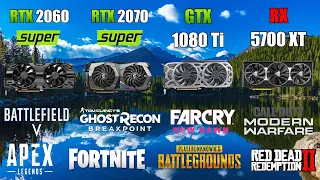 RTX 2060 Super vs RTX 2070 Super vs GTX 1080 Ti vs RX 5700 XT - Test in 11 Games - 1440p