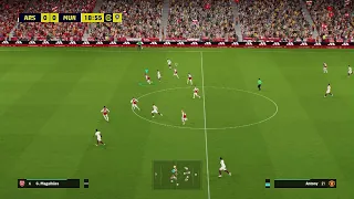 eFootball 2024 PS5 Gameplay (Superstar difficulty) Arsenal vs Manchester united 1080p HD