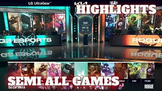 G2 vs RGE - All Games Highlights | Semi Finals Playoffs S12 LEC Summer 2022 | G2 Esports vs Rogue