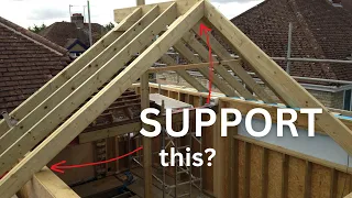 How to support a cathedral ceiling or vaulted roof