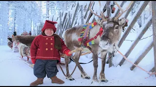 Kilvo Elf visiting Santa Claus Village🦌🎅 Rovaniemi Lapland Finland Arctic Circle Father Christmas