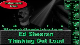 Ed Sheeran - Thinking Out Loud - Instrumental - Guitar Chords (0009-B1)